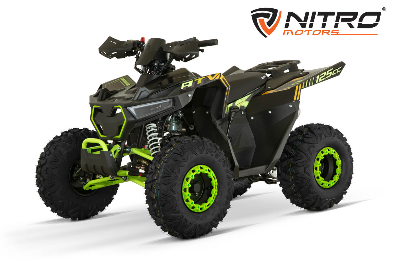 Hulk AG8 RS-Line RS 125cc Petrol Quad Bike Semi-Automatic , 4 Stroke Engine, Electric Start, Nitro Motors